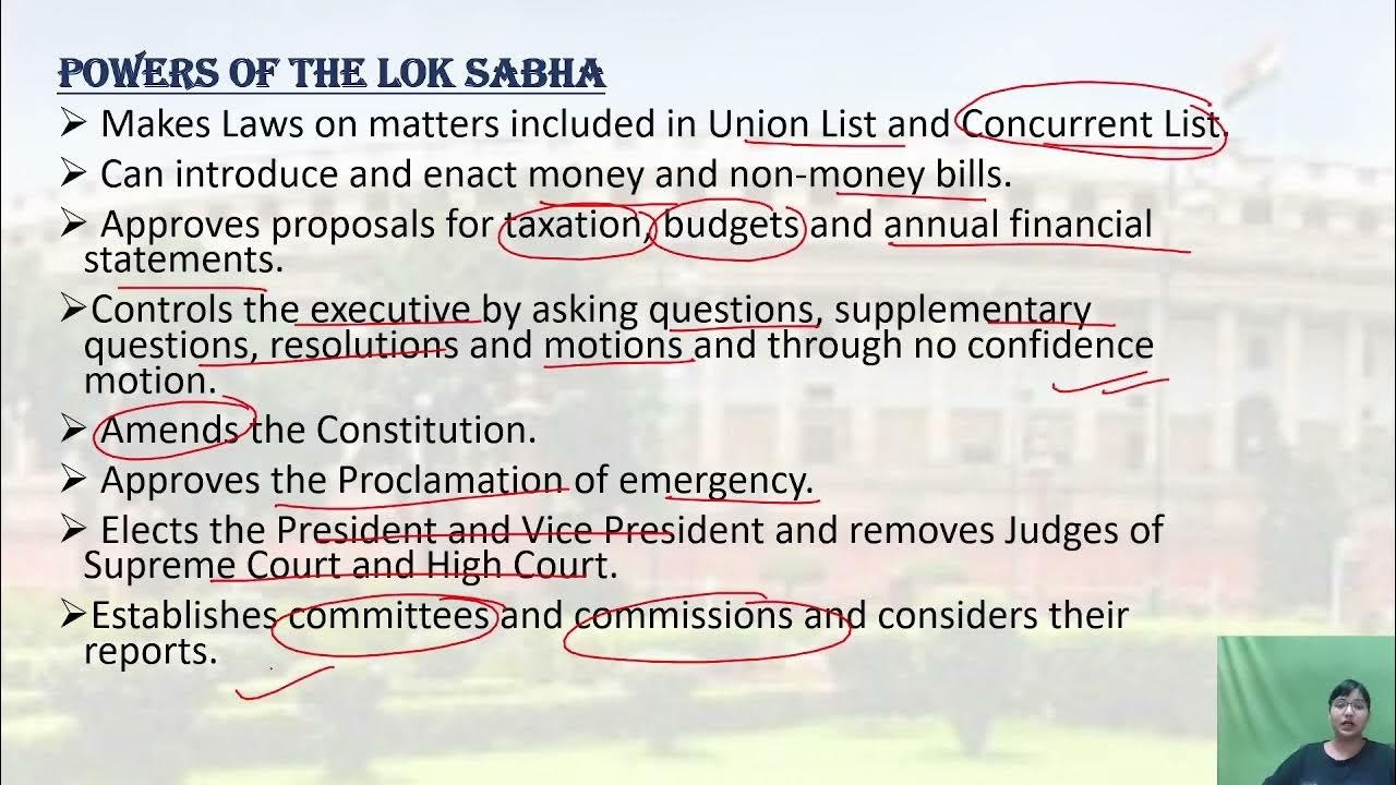 Financial Function & Powers of LOK SABHA/ UPSC CSE IAS/ Aartee Mishra YouTube