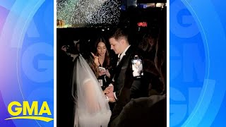 Couple gets married at Taylor Swift concert l GMA