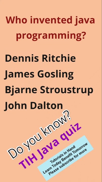 who invented java programming #java #javatutorial #javainstitute # ...