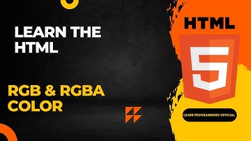 Understanding RGB and RGBA Colors in HTML