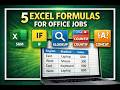 5 Excel Formulas for Office Work (Beginner Friendly)