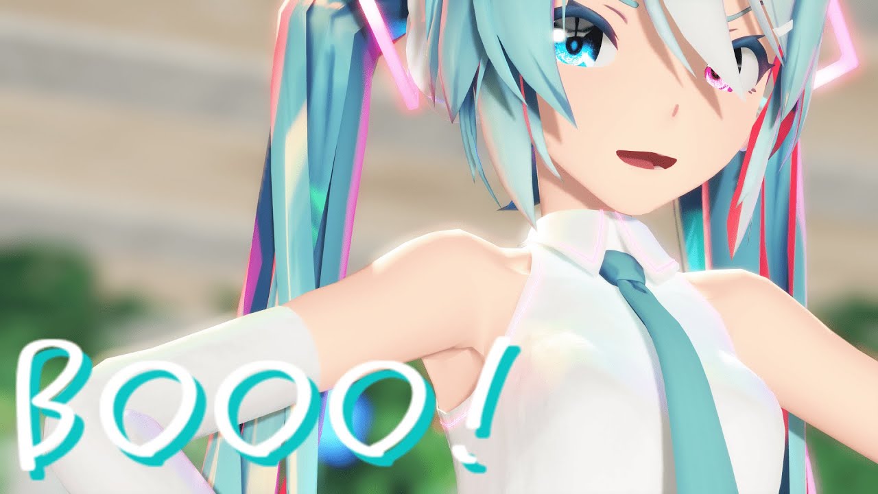 【MMD】Booo![初音ミク] - YouTube