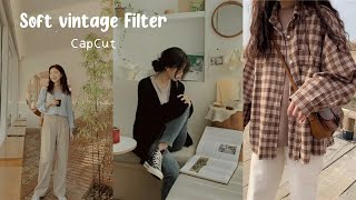 Tutorial soft vintage filter // CAPCUT FILTER  PRESET screenshot 4