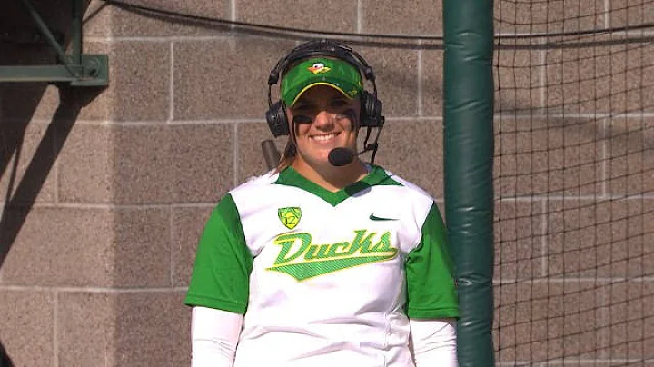 Oregon's Geri Ann Glasco gets ice-bucketed after h...