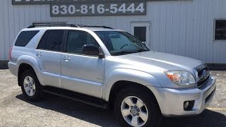 Today we'll be taking a look at this 2007 toyota 4runner sr5 showing
you many of the features that car has to offer exterior color:
titanium metallic in...