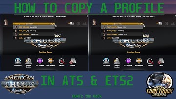 COPY A PROFILE IN ATS OR ETS2 still working 1.49+ 2024