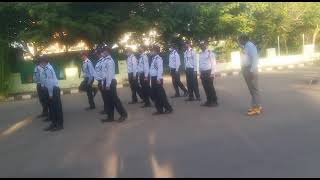 Basic foot drill security guards
