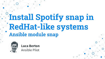 Install Spotify snap in RedHat-like systems - Ansible module snap