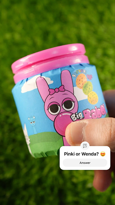 ASMR Unboxing Pinki's Big Babol Eggs #shorts #asmr #sprunki #unboxing #bigbabol #gum #pinki #sweets