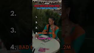 Most Watched Super Bowl Halftime Shows of All Time 🏈🎤 (2025 Ranking) #shorts #viral