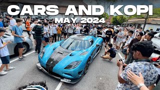 Koenigsegg Agera and Countach SHUT DOWN Singapore's LARGEST Cars & Kopi Meet: Car Spotters GO CRAZY!