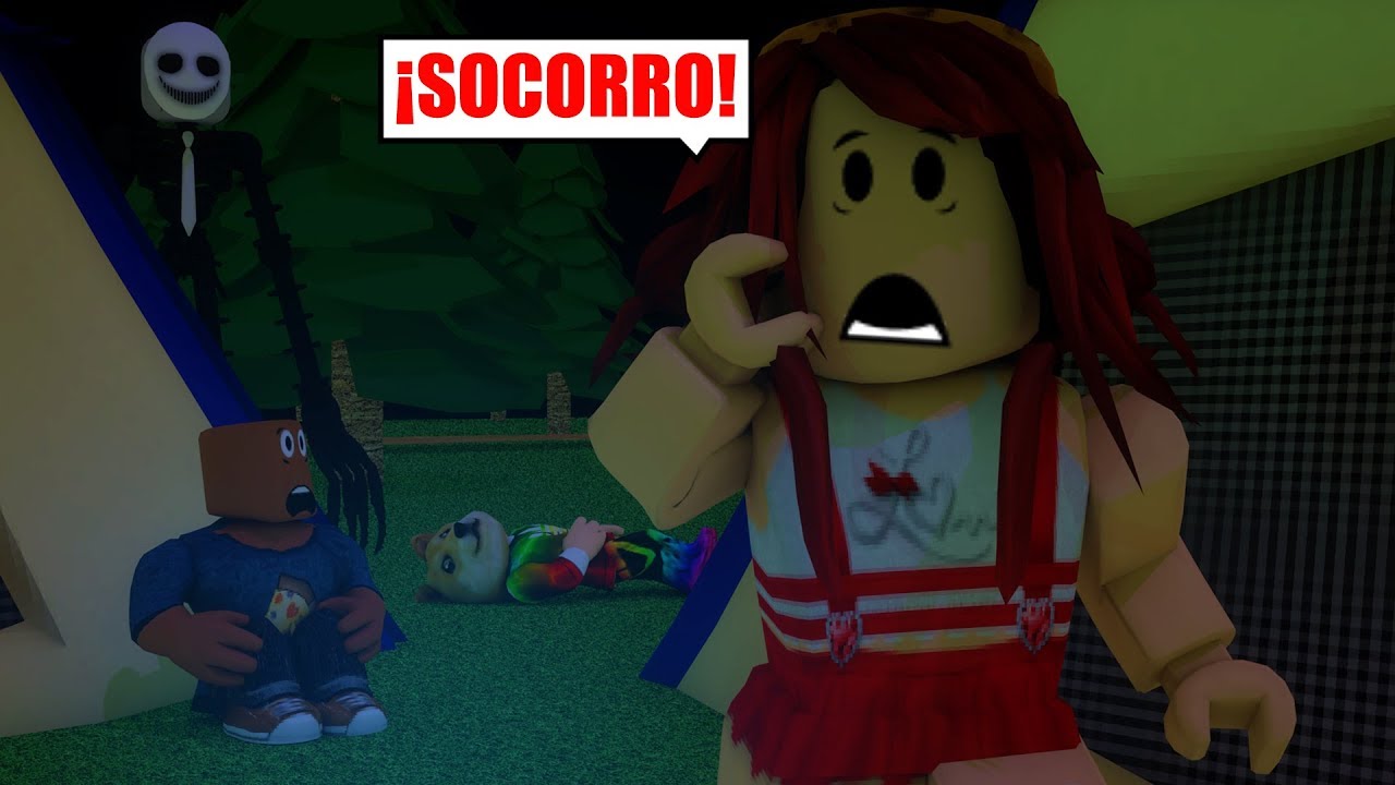 Podras Sobrevivir A Este Campamento Terrorifico En Roblox Youtube - fondo de roblox personajes principales