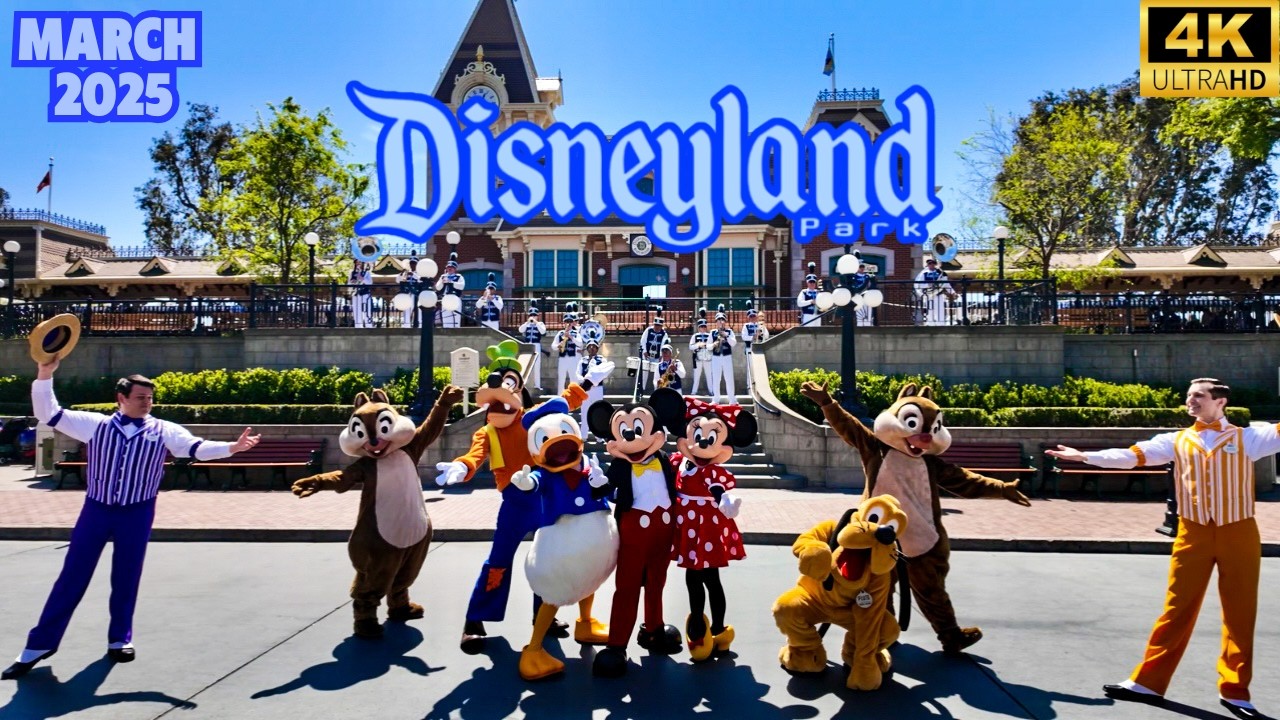 Disneyland California Walkthrough Spring 2025 with Mickey Mouse's Happiest March on Earth!!