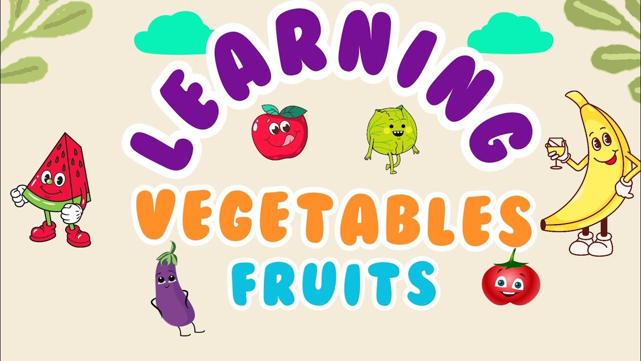 learning fruits and vegetables names 🍎🧅| Toddler learning videos|fruits ...