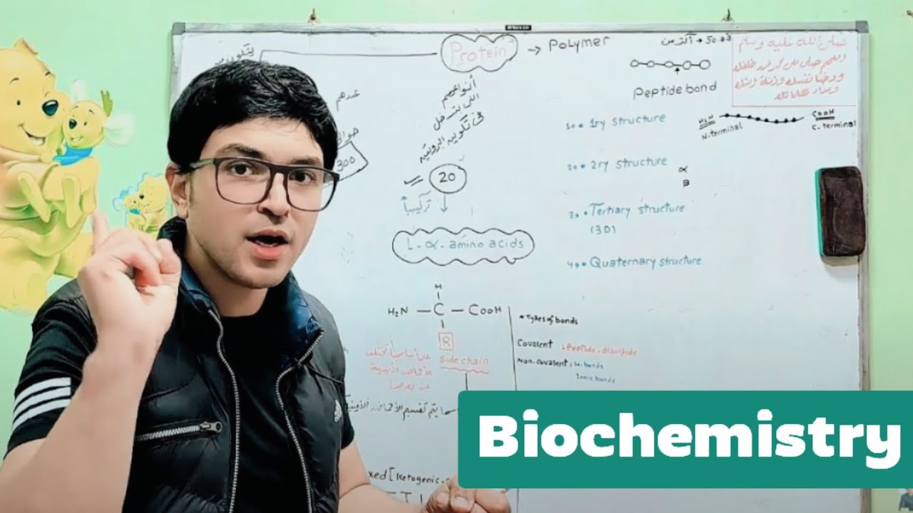 شرح بيو 1 - بيوكيمستري - مقدمة البروتين Amino acids and protein introduction