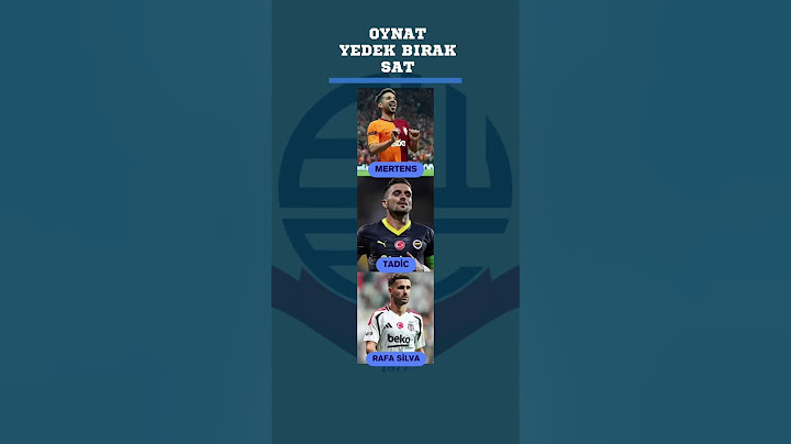 Oynat Yedek Bırak Sat #galatasaray #fenerbahçe #beşiktaş #trabzonspor