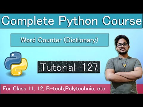 Word Counter Program In Dictionary | Python Course In Hindi | Tutorial 127