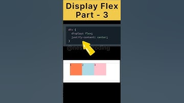 Display Flex Part 3 | Justify-content & Flex direction | #viral #css #displayflex