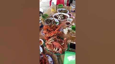 Biển gò công tiền Giang đây hải san Tuoi sống