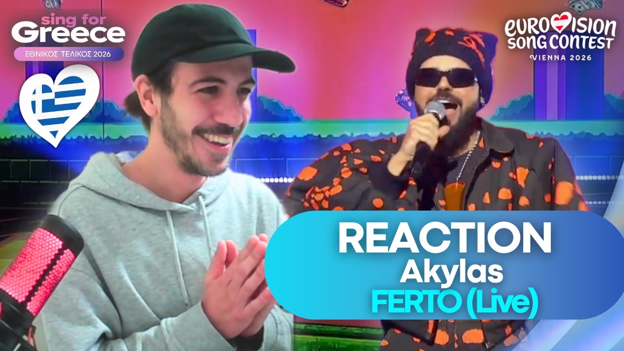 🇬🇷 REACTION to Akylas - FERTO (Live) | Sing for Greece 2026 | Greece Eurovision 2026(SUBTITLED)