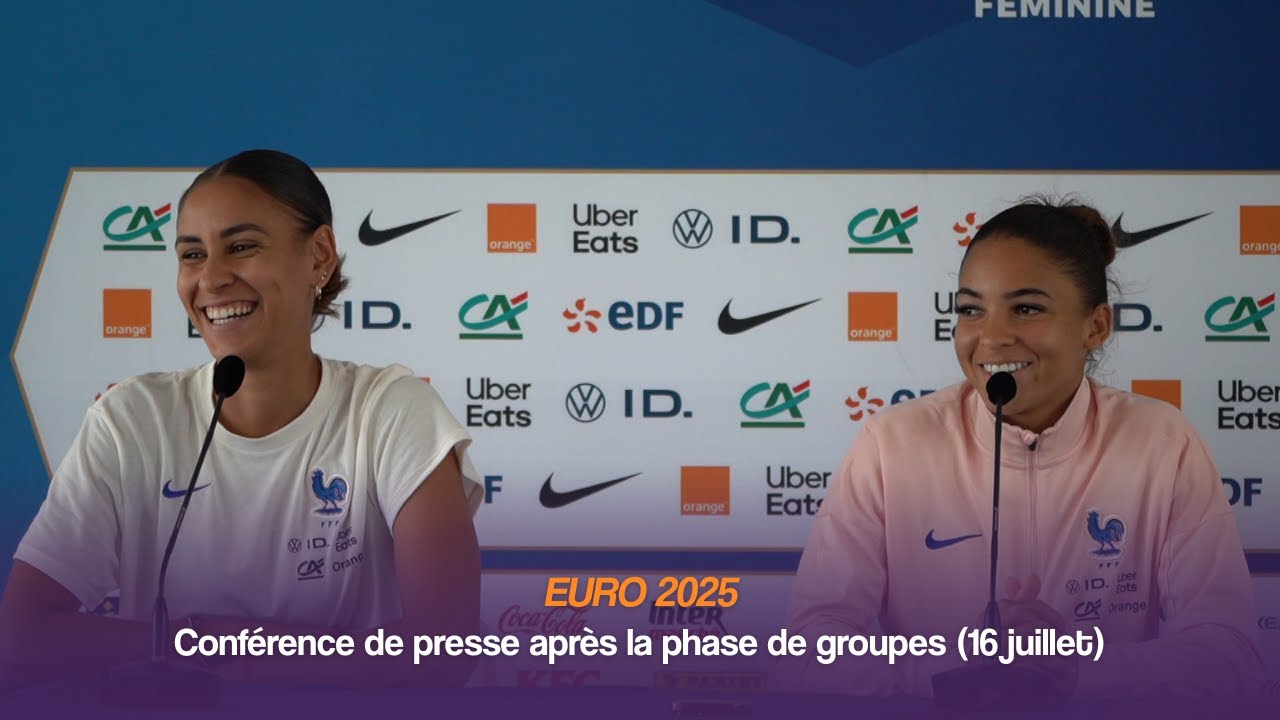[EURO 2025] Conférence de presse du 16 juillet 2025 (Maëlle Lakrar & Delphine Cascarino)