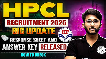 HPCL JE Answer Key 2025 Out | HPCL JE 2025 Response Sheet | Answer Key कैसे Check करें?