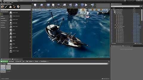 UE4 - Community FREE Ocean Project - Foam wakes