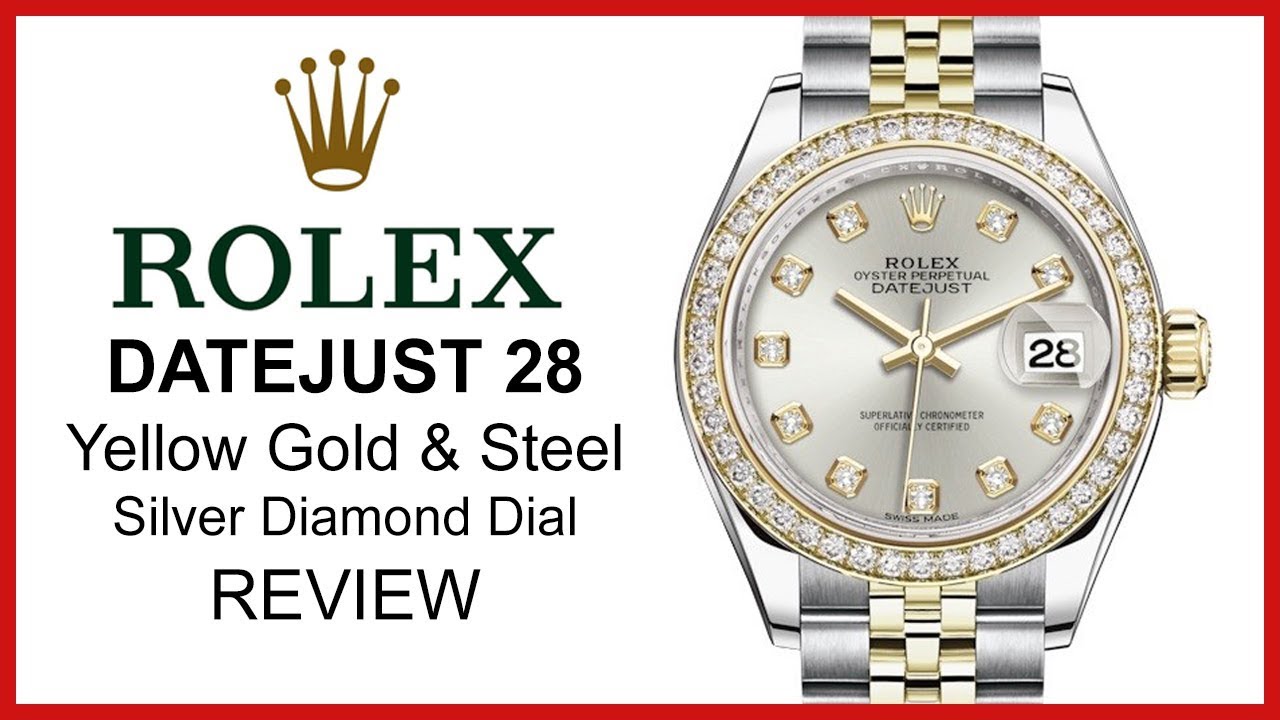 Rolex Lady Datejust 28, Silver Diamond 