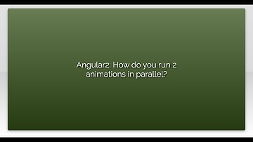 Angular2: How do you run 2 animations in parallel?