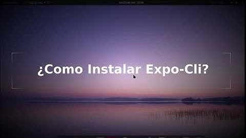 Instalar Expo-Cli (React Native)