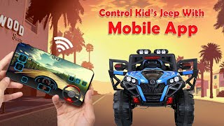 How to operate ride on battery jeep and car from mobile app | How To Use mobile app | JNCreations screenshot 2