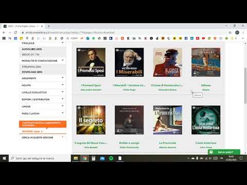 Emilib - Biblioteca digitale : video tutorial ascoltare e scaricare gli audiolibri