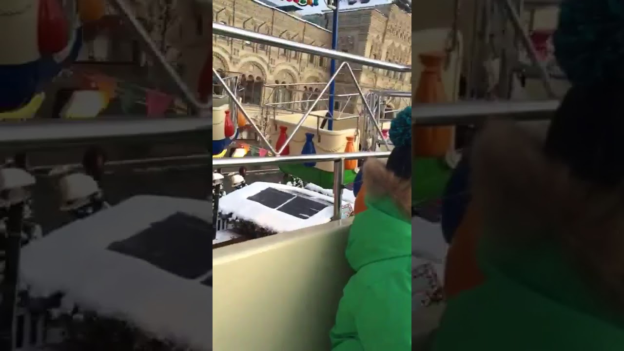 Карусель раскрутили машиной