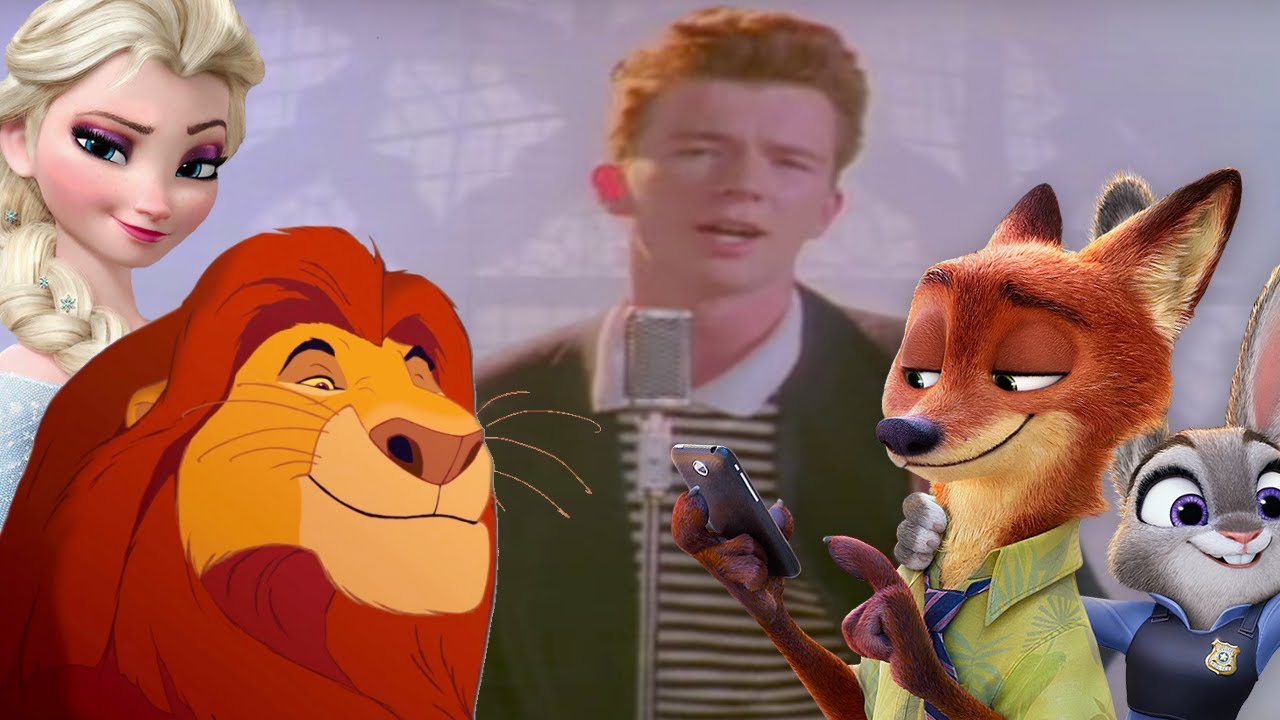 When this animation movie have a rickroll