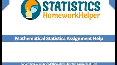 Mathematical Statistics Assignment Help