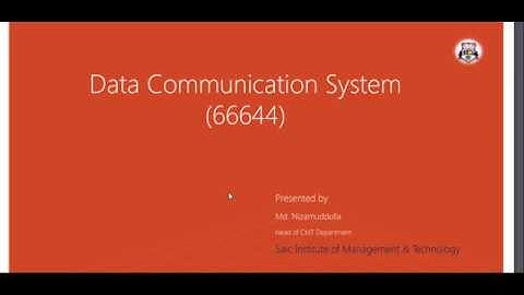 Data Communication System(66644) chapter- 9 (c)