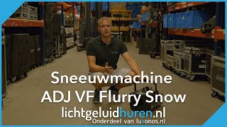 Instructievideo - Sneeuwmachine ADJ VF Flurry Snow | Lichtgeluidhuren.nl - Luxonos