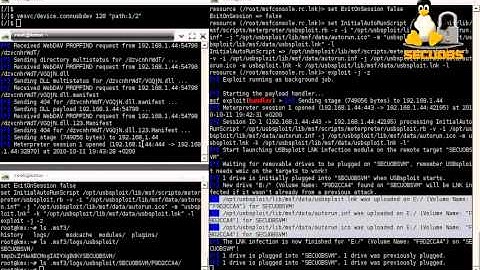 usbsploit.rb 0.3b with Metasploit, USB LNK infection through Meterpreter & files dumping