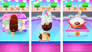 FUN SHORT VIDEO COOKING GAME ICE POP UP #1 | RAINBOW CHOCOLATE ICE CREAM | ANDROID/IOS screenshot 4