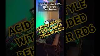 Freestyle acid jam with modded Behringer rd6 #electronicmusic #technodance #acid #techno