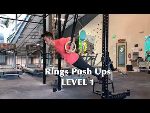 Rings Push Ups Progression