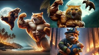 Respect💯 | Powerful hero dad😎💪#meow meow unstoppable Sia😱#cutecat #aiimages#cat @CatCuteCat777 #sia