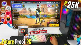 ₹25,000/- Ryzen 5 3400G PC Build in 2026 🔥 Still Good for Gaming &amp; Editing? - GTA 5, Free Fire