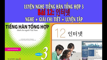 [LUYỆN NGHE] TIẾNG HÀN TỔNG HỢP TRUNG CẤP 3 - BÀI 12:  인터넷