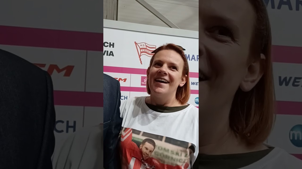 Angelika Kozendra i Paweł Kozendra po wsrąpieniu do Galerii Sław Cracovii, 27.10.2024