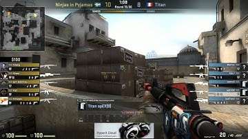 NiP vs Titan on de_dust2 @ Dreamhack Stockholm 2014 (CS:GO NiP vs TT)