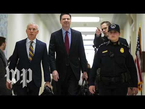 Former FBI director Comey speaks to reporters