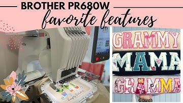 BROTHER PR680W FEATURES  -MULTI-NEEDLE EMBROIDERY MACHINE FOR YOUR SMALL BUSINESS