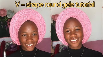 How to tie round gele, Detailed gele tutorial, #diy #gele #shortsafrica #tutorial #shorts