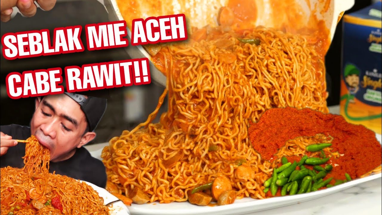 MUKBANG SEBLAK MIE ACEH CABE RAWIT SOSIS DAN BAKSO KANZLER!!